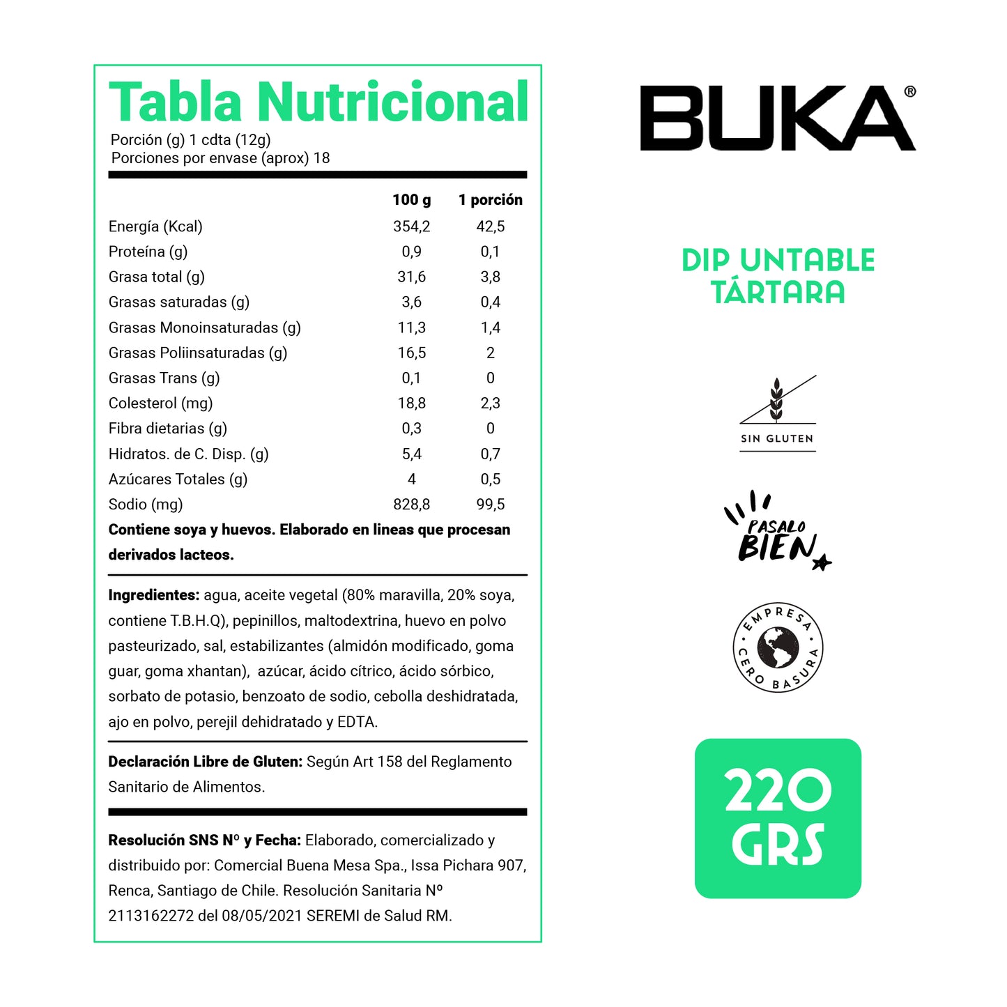 Dip Untable Tártara 220g