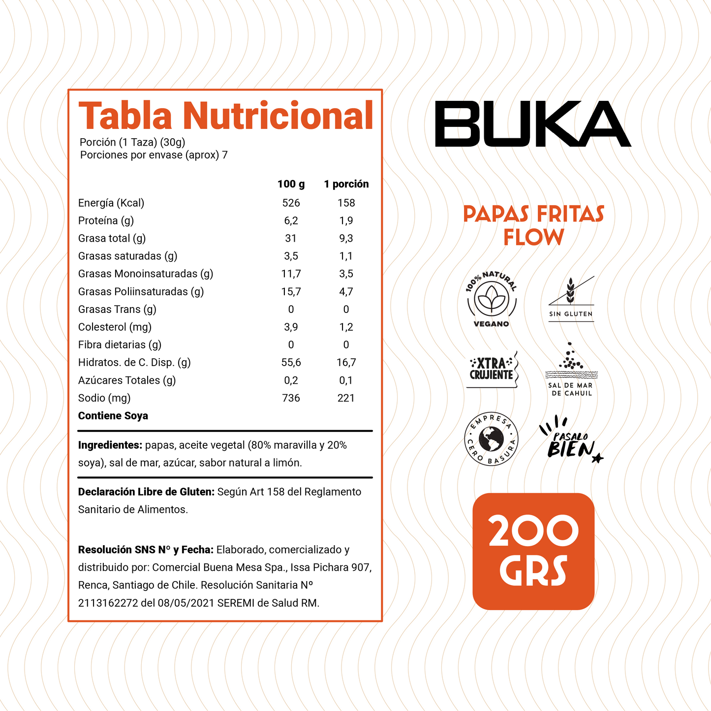Papas Fritas FLOW 200g