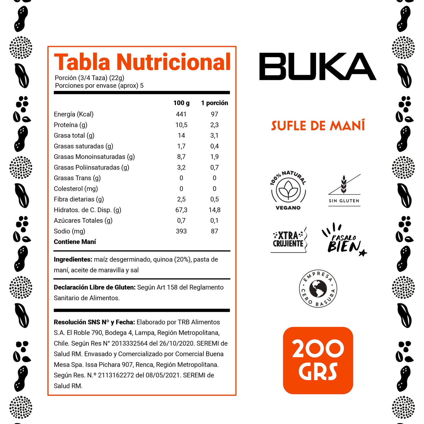 Sufle de Maní 200g