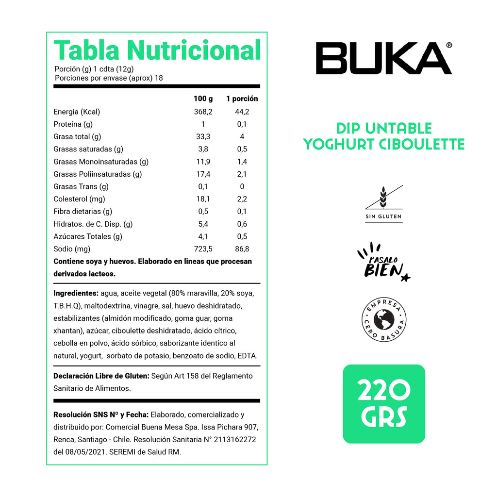 Dip Yogurt Ciboulette 220g