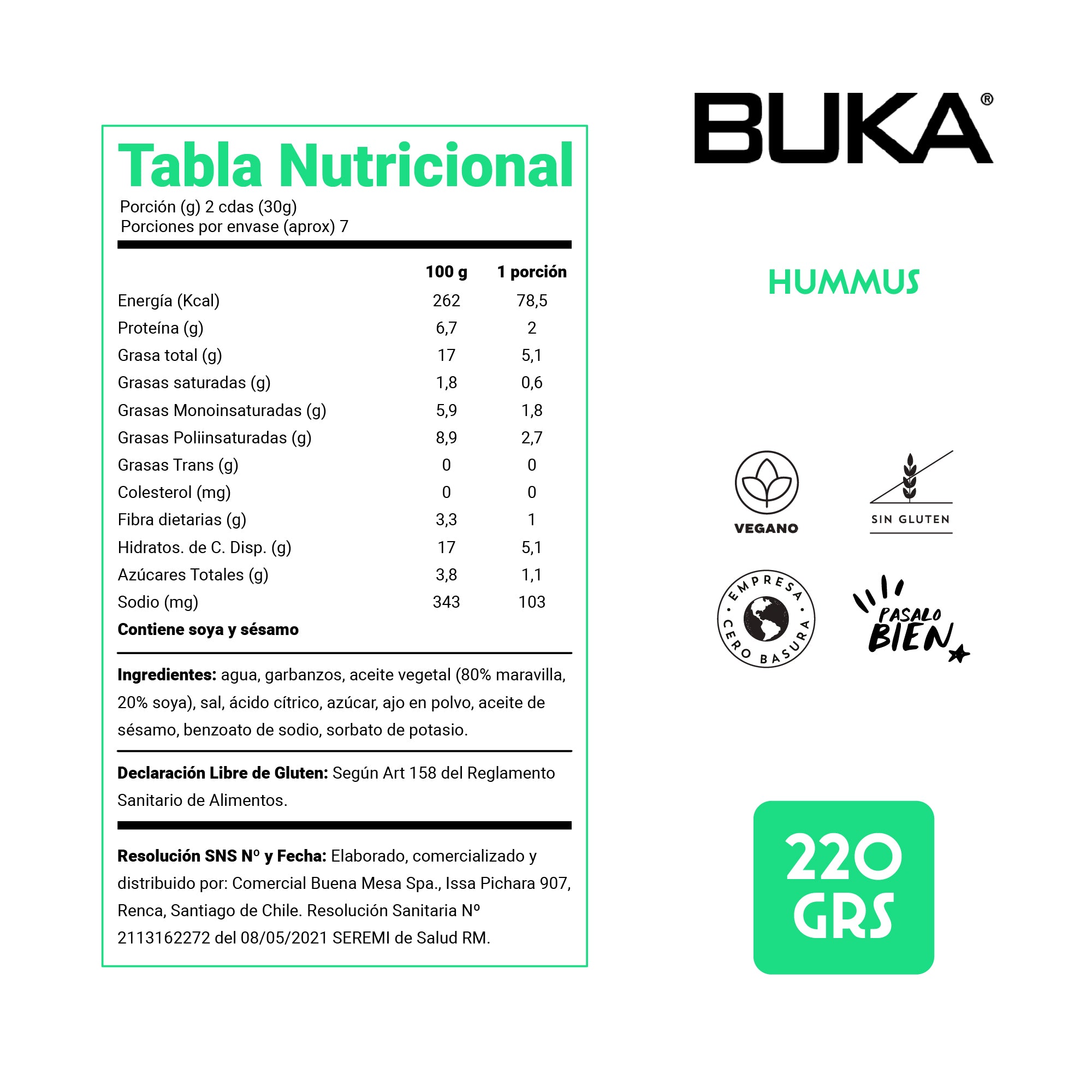 Hummus Original 220g