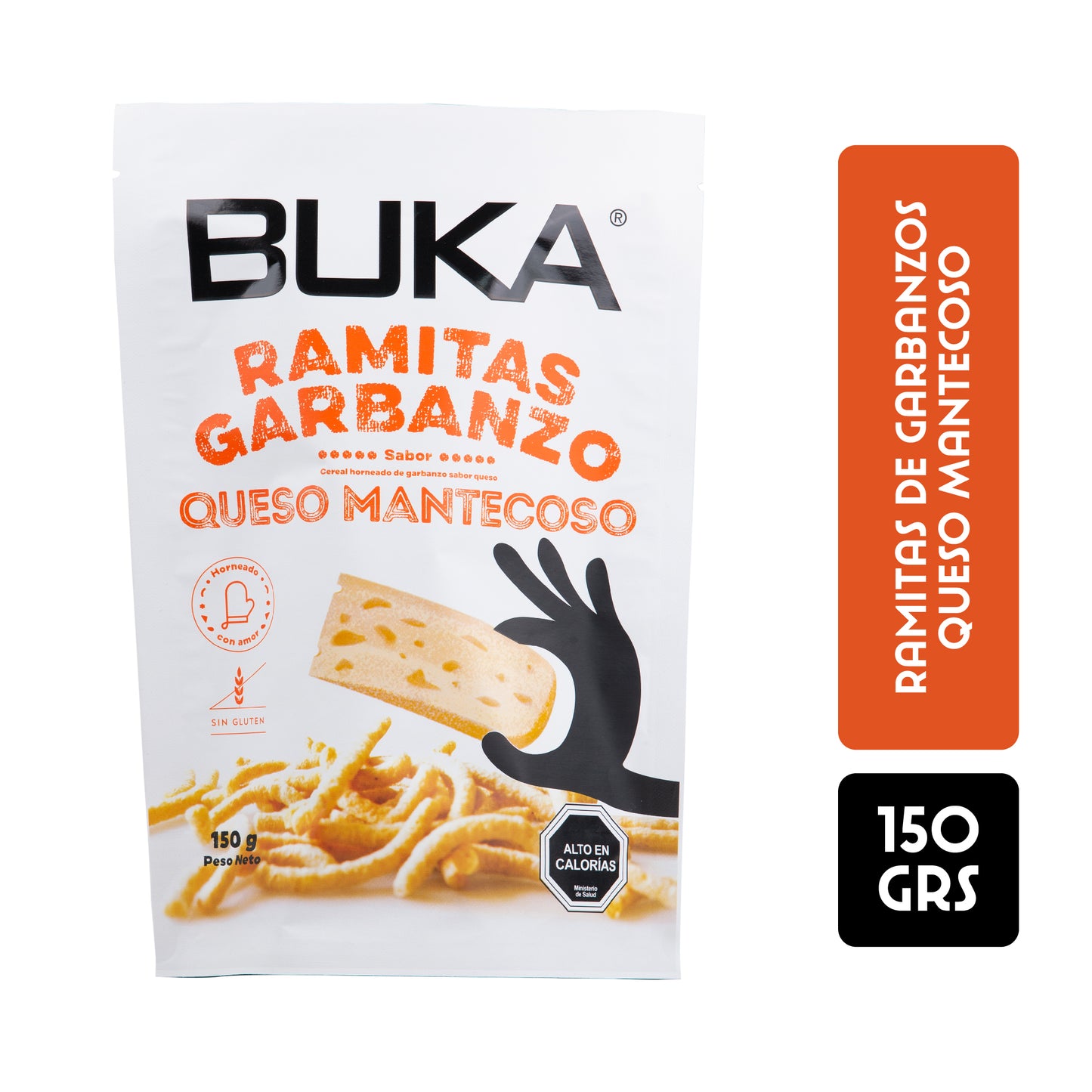 RAMITAS DE GARBANZO SABOR QUESO MANTECOSO 150 GRS