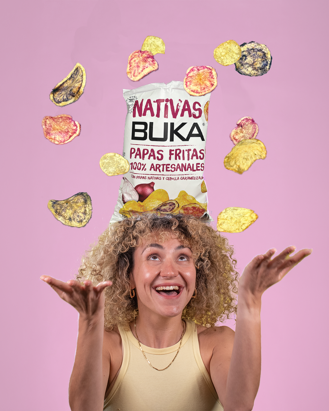 Papas Fritas con Papas Nativas Cebolla Caramelizada 150g