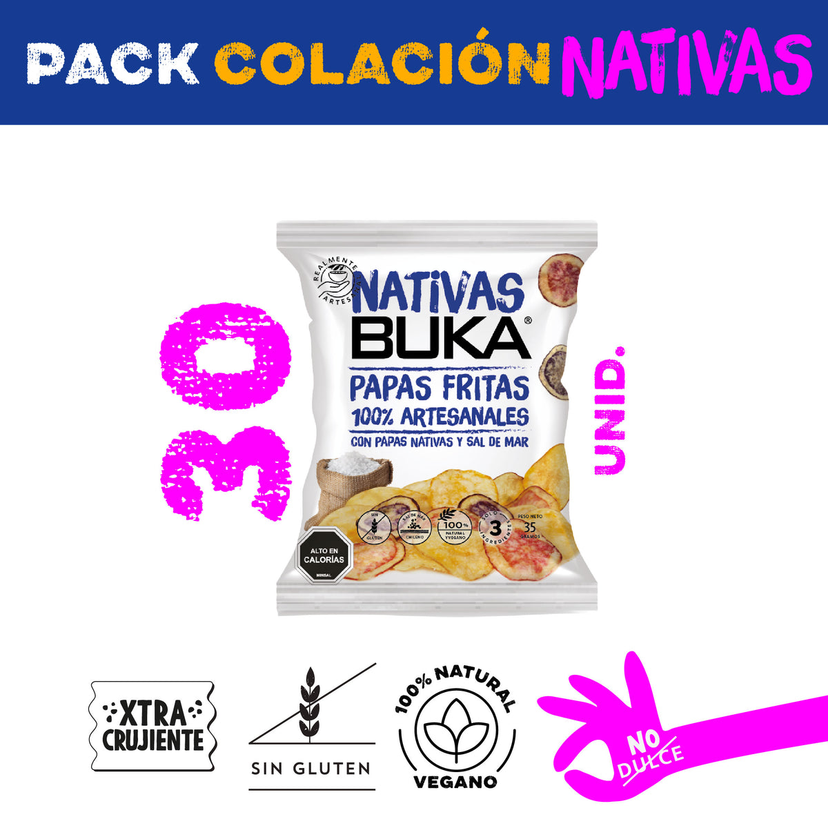 Pack Nativas - 30 unidades