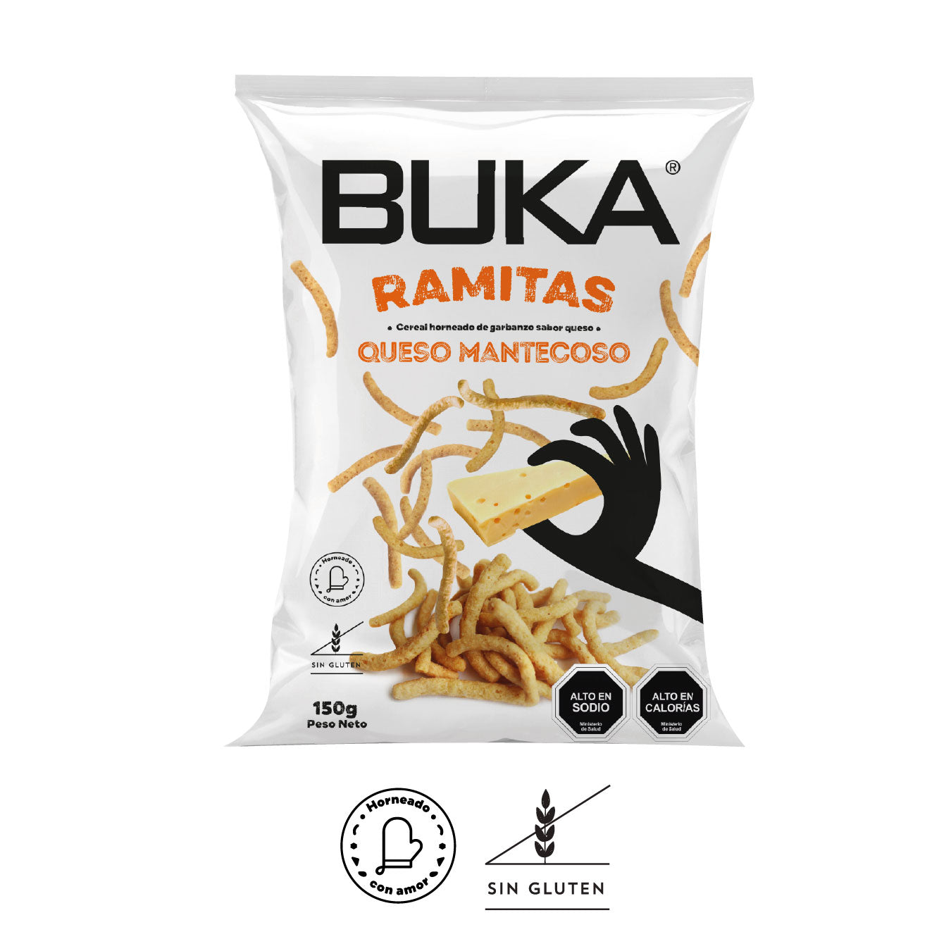 Ramitas de Garbanzo Sabor Queso Mantecoso 150g