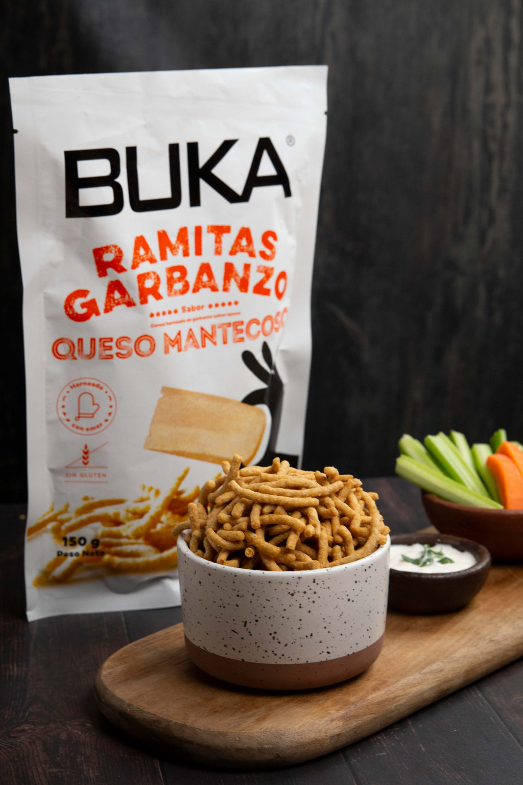 Ramitas de Garbanzo Sabor Queso Mantecoso 150g