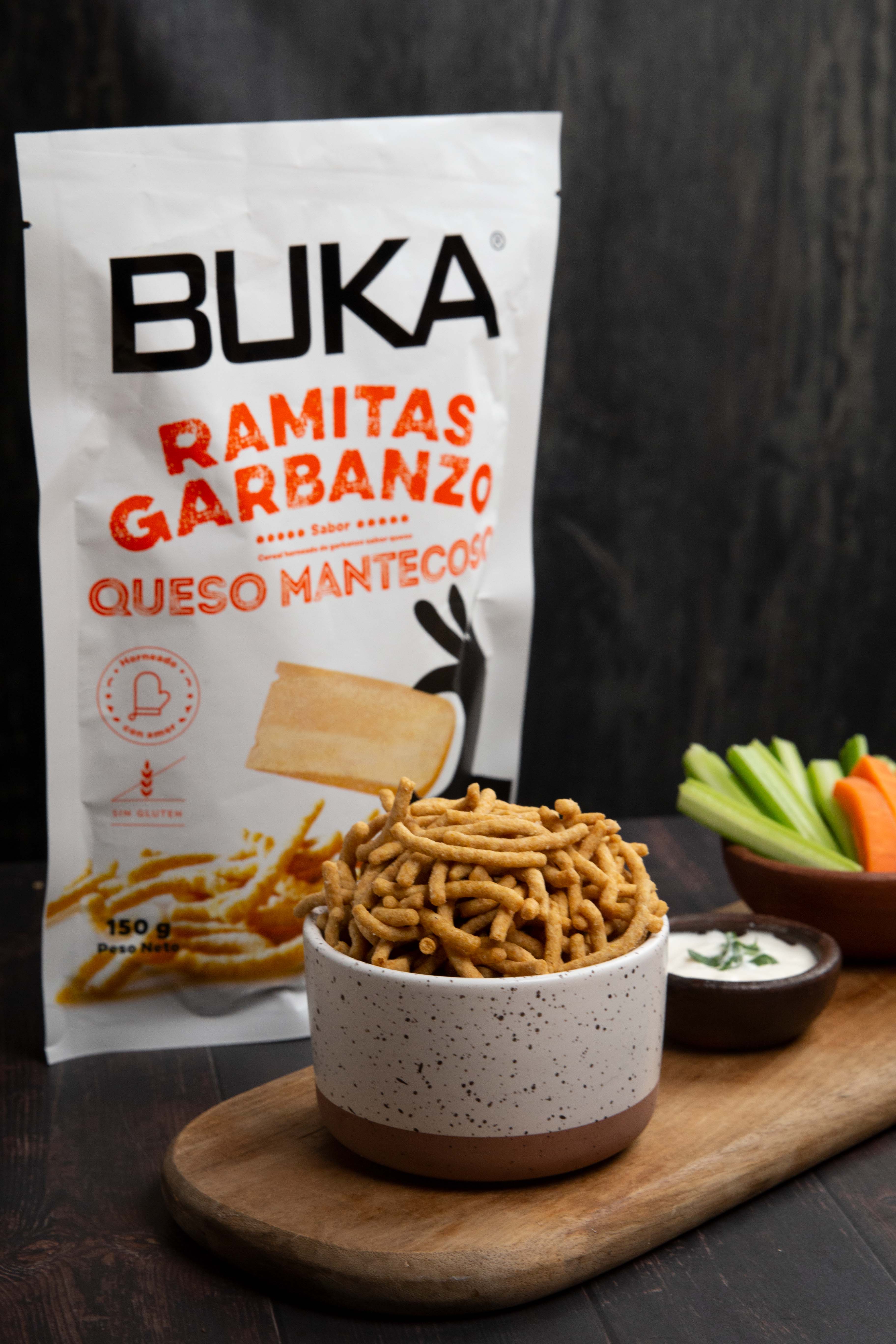 Ramitas de Garbanzo Sabor Queso Mantecoso 150g